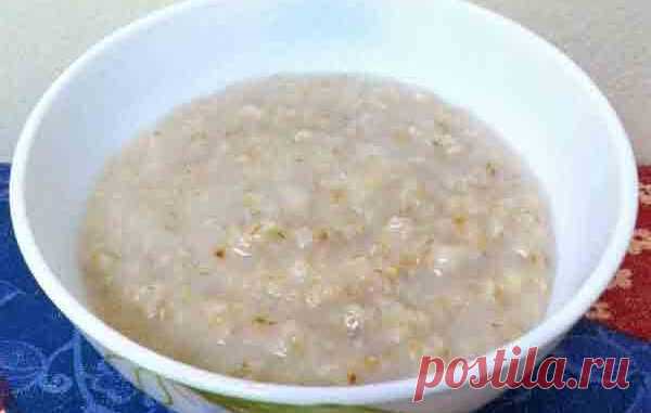 Овсяная каша на воде - Кулинарные рецепты 