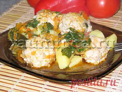 Рецепт мясных тефтелей с картошкой