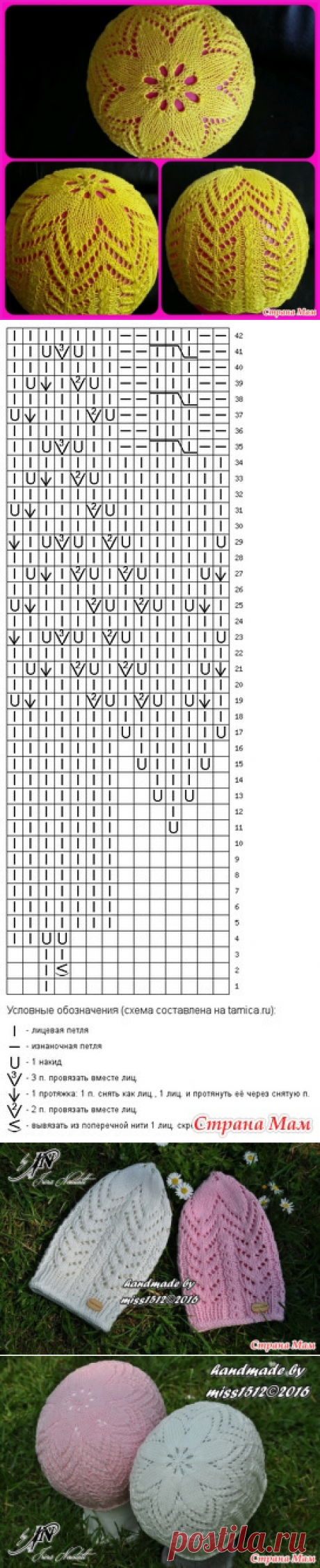 Шапочка цветок для девочки - Страна Мам