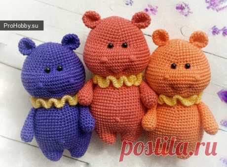 Бегемотики / Вязание игрушек / ProHobby.su | Вязание игрушек спицами и крючком для начинающих, мастер классы, схемы вязания
