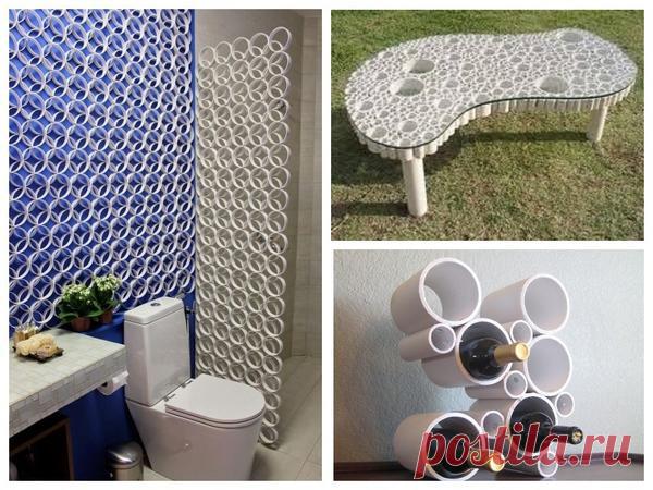 Что можно сделать из труб ПВХ своими руками: 20 идей для дачи