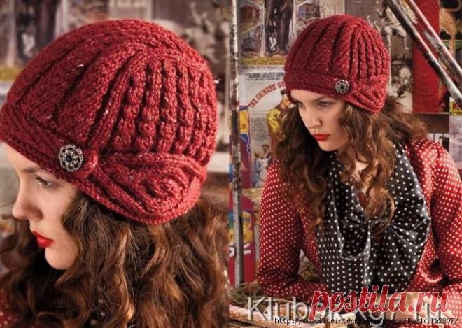 Шапочка-шлем из Vogue Knitting. Видео от Kiropp