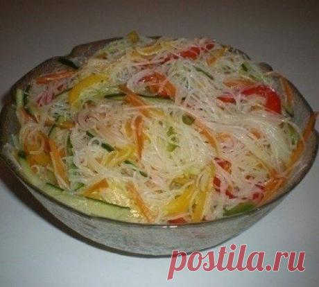 Салат "Фунчоза" с овощами