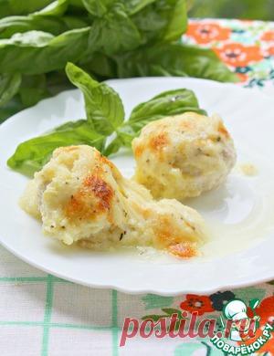 Творожно-куриные шарики под кабачковым соусом - кулинарный рецепт