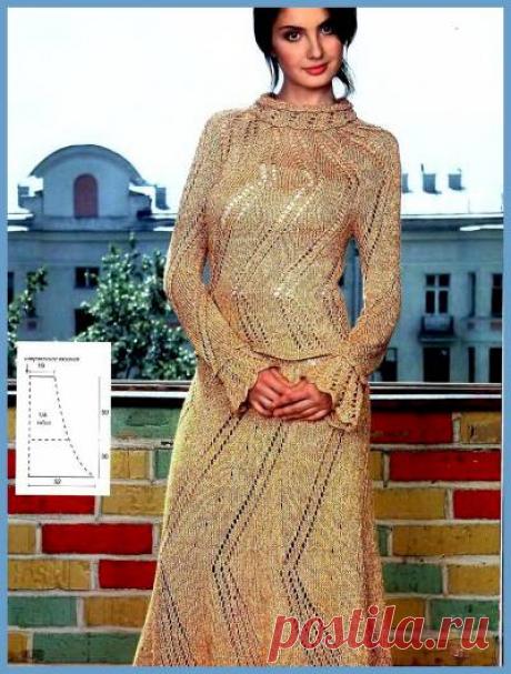 Вязаный костюм: джемпер и юбка. Бесплатная схема вязания спицами. - 27 Ноября 2010 - Вязание спицами, модели и схемы для вязания на спицах