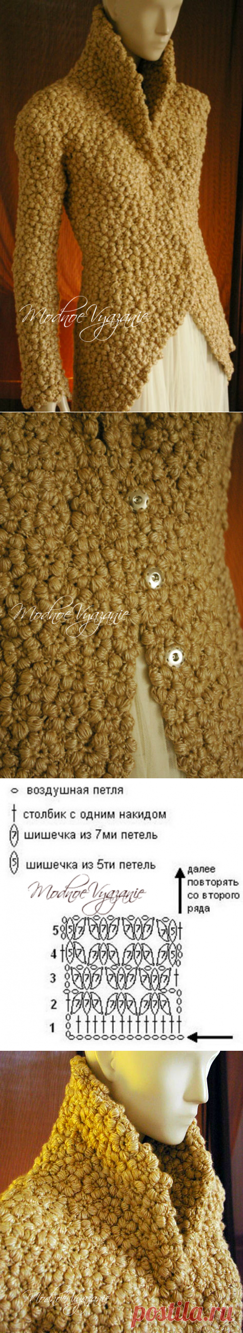 Цветочный каракуль крючком - Crochet - Modnoe Vyazanie