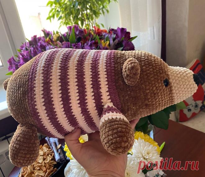 МК необычный Мишка крючком амигуруми