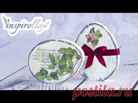 Decoupage krok po kroku - stroik - jajka wielkanocne