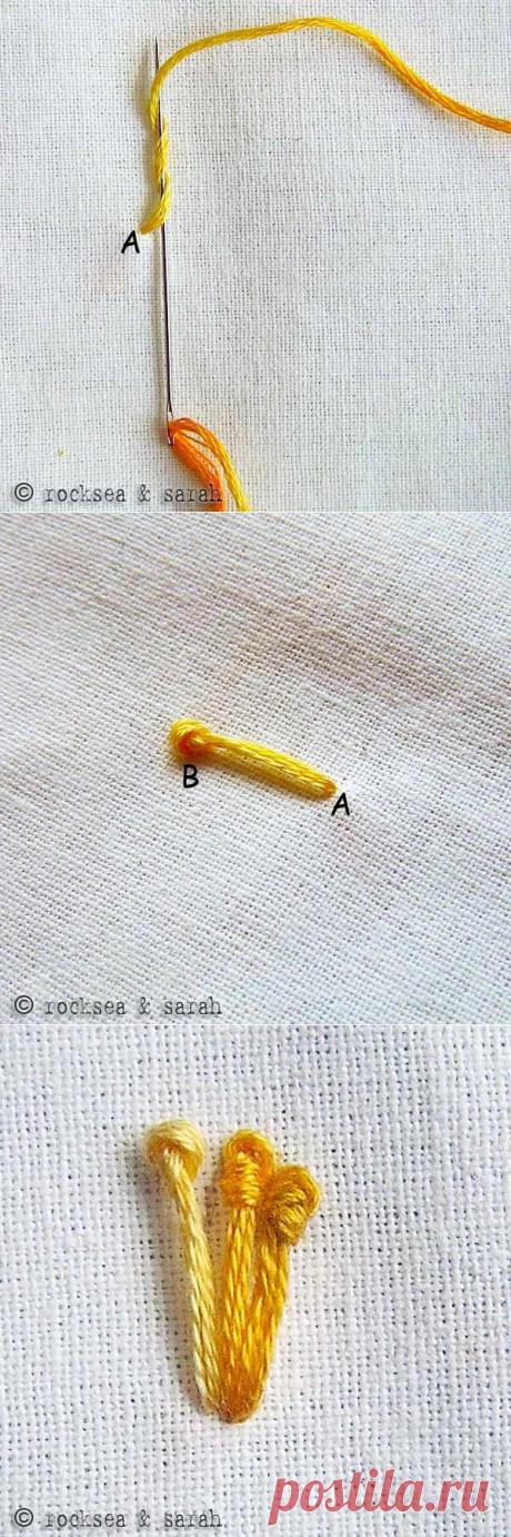 pistil stitch » Sarah's Hand Embroidery Tutorials