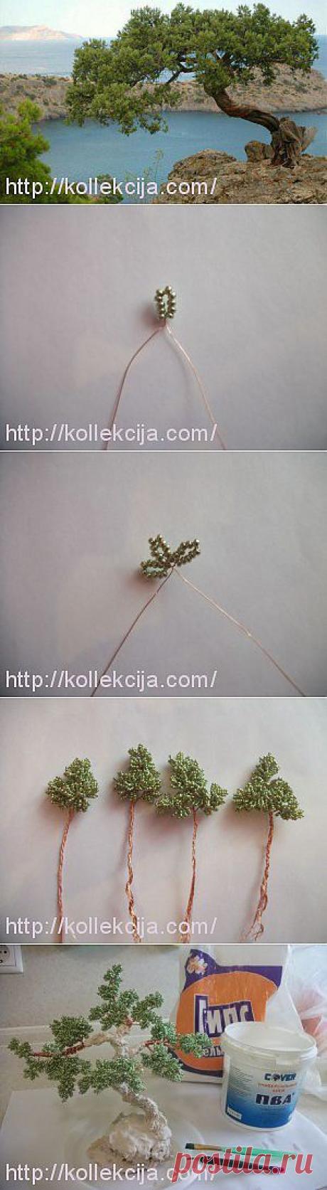 Бонсай из бисера своими руками. Автор Татьяна Коношенко. | Своими руками