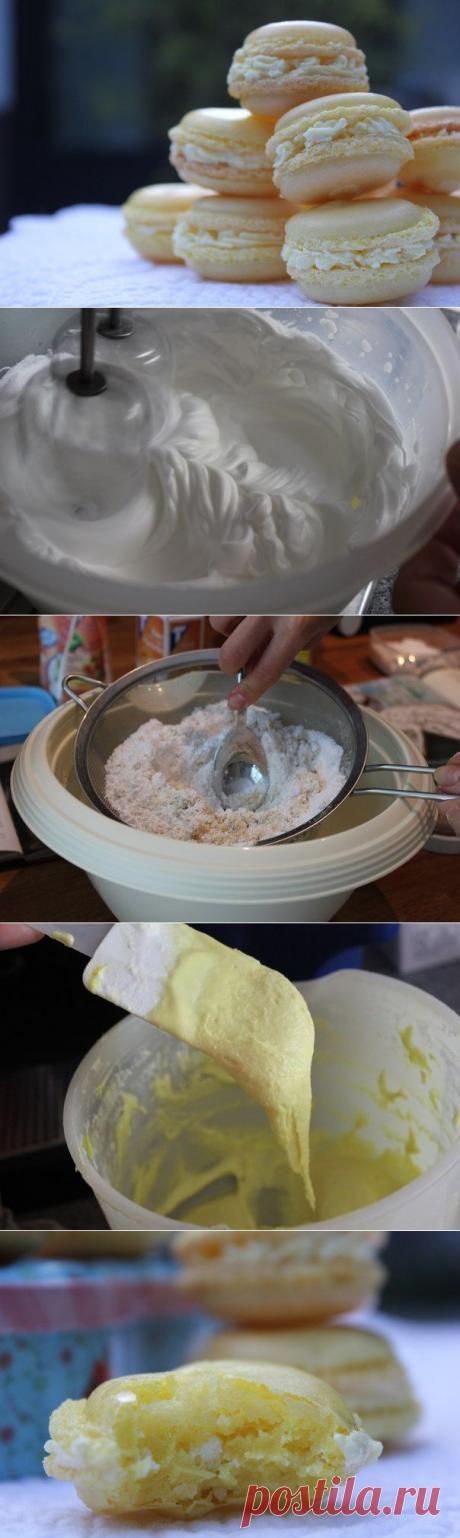 Как приготовить лимонные macarons  - рецепт, ингридиенты и фотографии