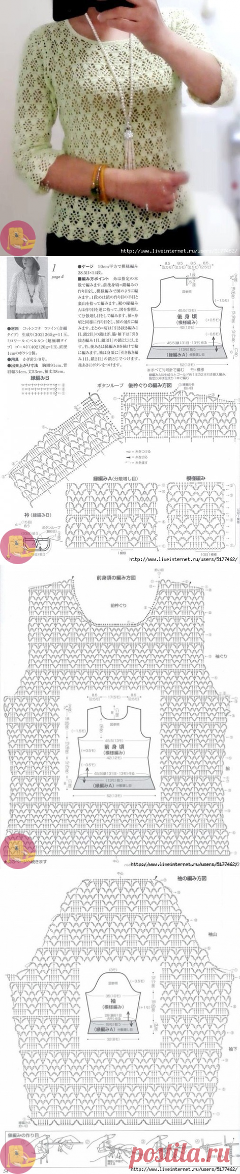 Ажурная кофточка крючком — Сделай сам, идеи для творчества - DIY Ideas