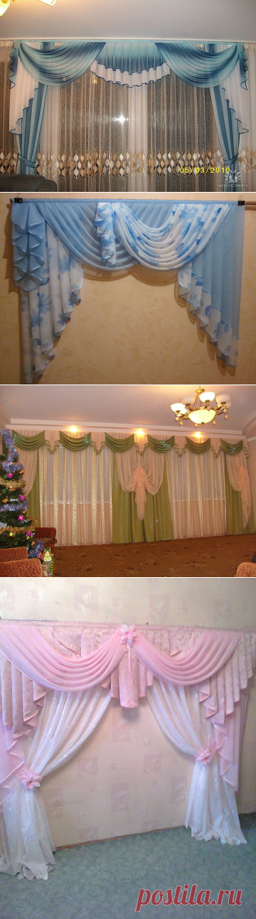 (+1) Идеи для интерьера: шторы, подхваты