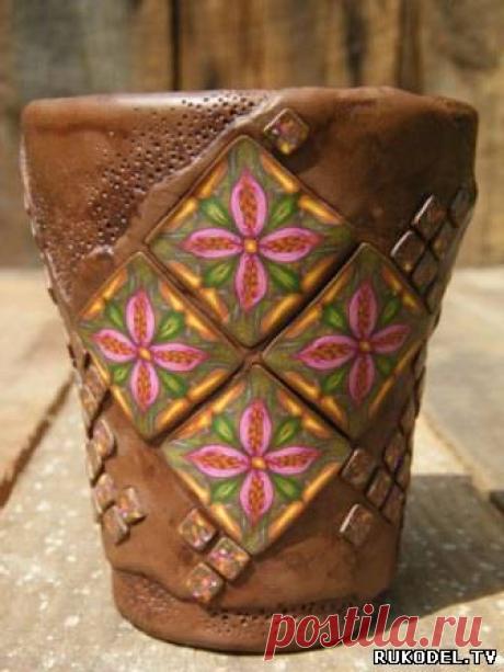 Сane &quot;Экзотический цветок&quot; в технике калейдоскоп. Мастер класс.