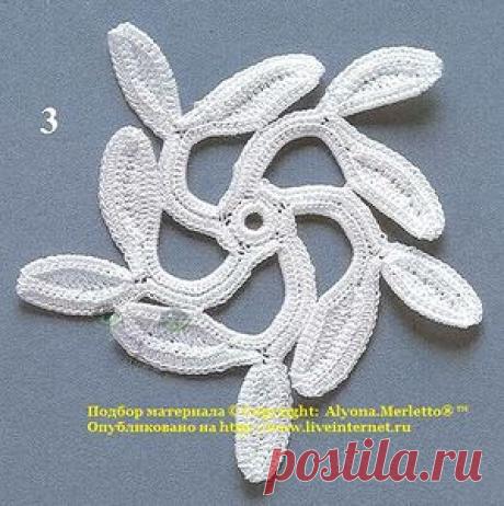 Свадебный комплект ... крючком и на вилке ... от Журнала МОД.