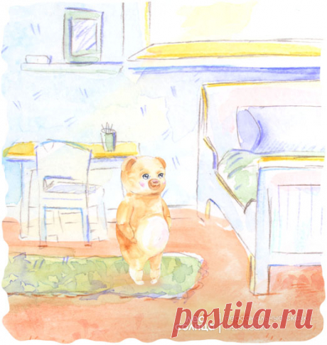 Детская именная сказка | Детская комната | Акварель | Лес Солнца | Lessolnca.ru