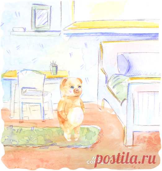 Детская именная сказка | Детская комната | Акварель | Лес Солнца | Lessolnca.ru