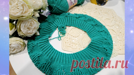 Кофточка с круглой кокеткой! Мои расчёты на перед, спинку и рукава 🧶