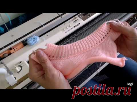 Technique pour tricoter une encolure ronde ( technique de Myrielle Comblain  )