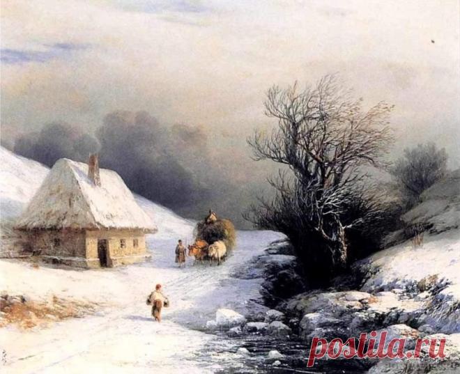 Зима на картинах Ивана Айвазовского ...