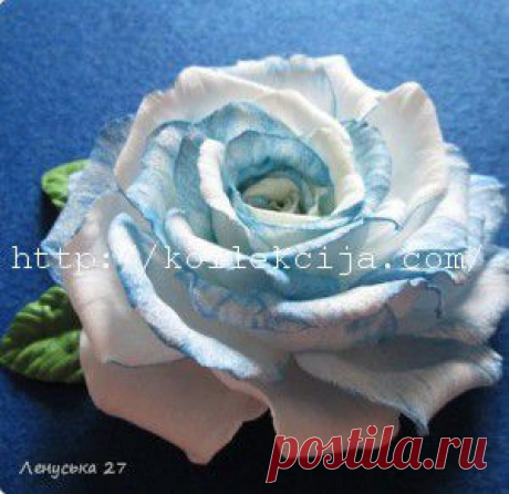 Как сделать розу из фоамирана | Своими руками