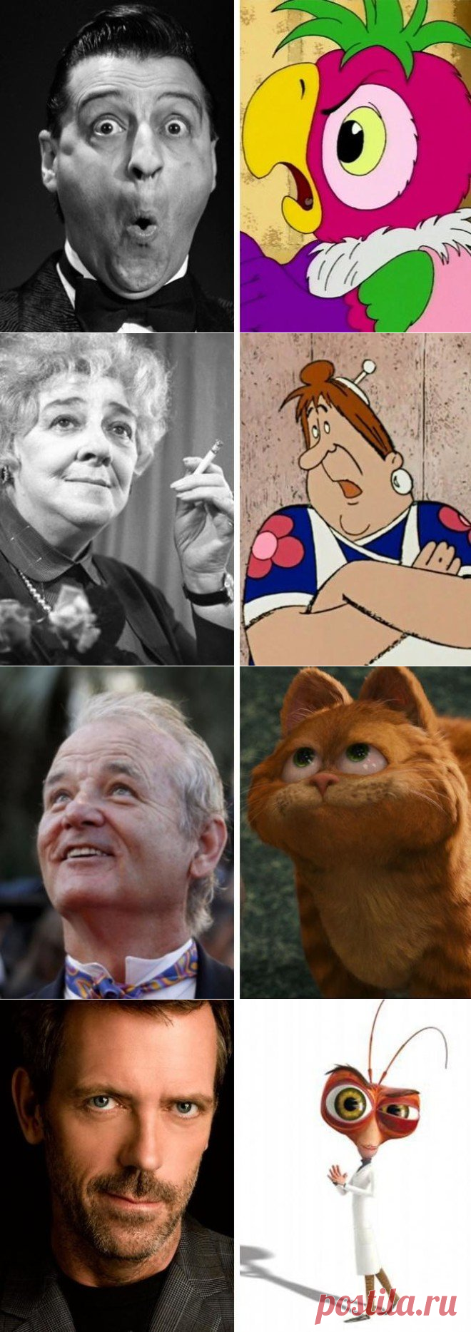 Интересно - 12 мультяшных героев и их прототипы