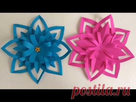 FLORES DE PAPEL. MANUALIDADES DE PAPEL.  Paper flower.