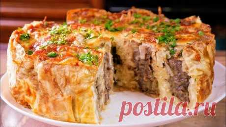 Быстрый пирог из лаваша. Проще простого!