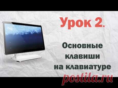 2.  Основные клавиши на клавиатуре