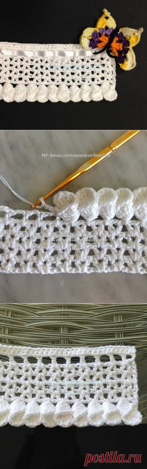 Обвязка крючком..