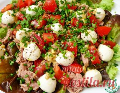 Салат с тунцом и моцареллой – кулинарный рецепт