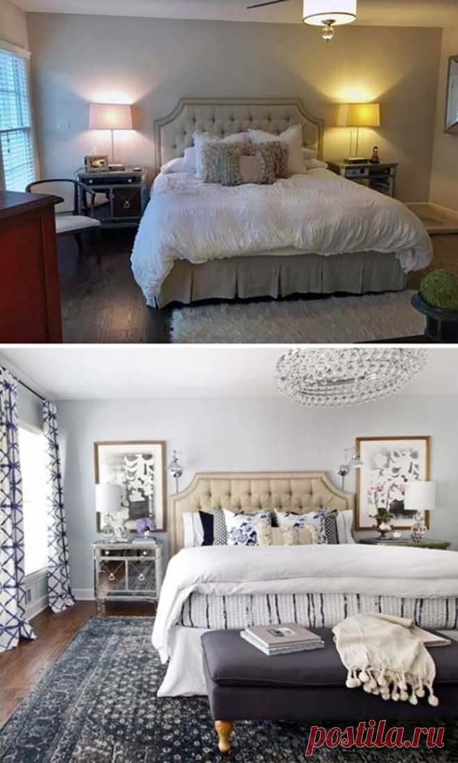 Decoração do Quarto de Casal antes e depois