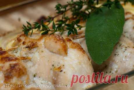 Куриные Грудки фаршированные Абрикосами и Персиками