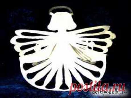 Из бумаги. Роождественский Ангел.