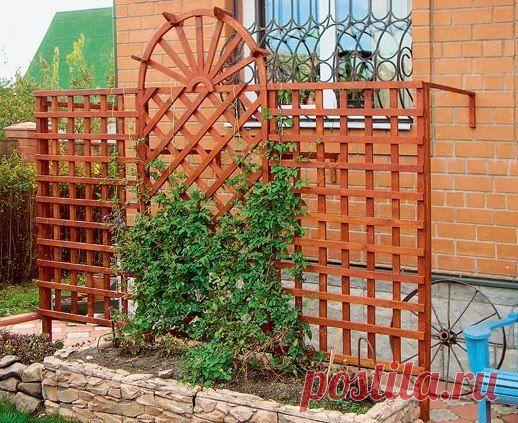 ДЕРЕВЯННЫЙ ТРЕЛЬЯЖ - ОПОРА СВОИМИ РУКАМИ... | Самоцветик