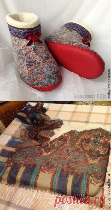 Валяем чуни из сливера