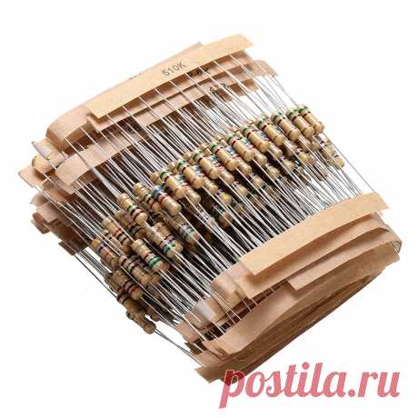 300Pcs 1RΩ-3MΩ 1/2W 5% Carbon Film Resistor 30 Value Assorted Kit - US$4.04