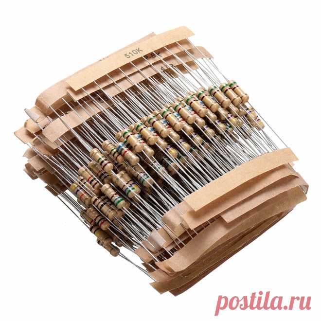 300Pcs 1RΩ-3MΩ 1/2W 5% Carbon Film Resistor 30 Value Assorted Kit - US$4.04