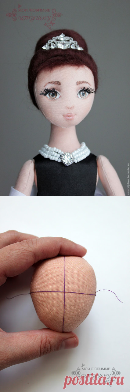 Создаем лицо текстильной кукле - Ярмарка Мастеров - ручная работа, handmade