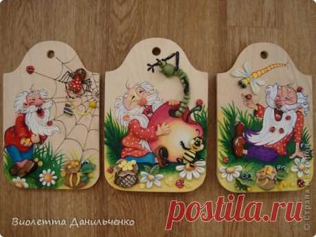 Роспись кух. досочки + лепка из соленого теста. МК + Галерея