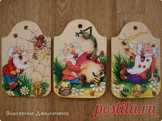 Роспись кух. досочки + лепка из соленого теста. МК + Галерея