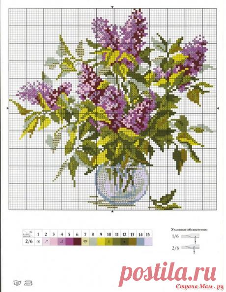 вышивание крестиком цветы - Поиск в Google