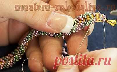 Мастера рукоделия - рукоделие для дома. Бесплатные мастер-классы, фото и видео уроки - Видео мастер-класс: Браслет лестничным стежком