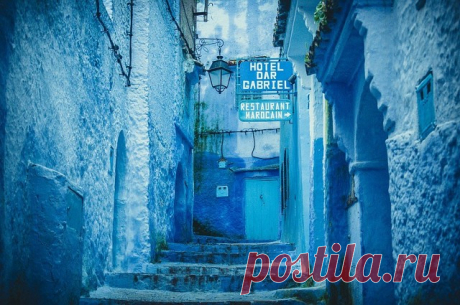 Голубой город Шефшауен (Chefchaouen) в Марокко