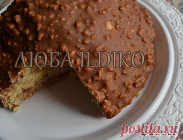 Высокий яблочный пирог с шоколадно-ореховой карамелью от американского шеф-повара | 4vkusa.ru