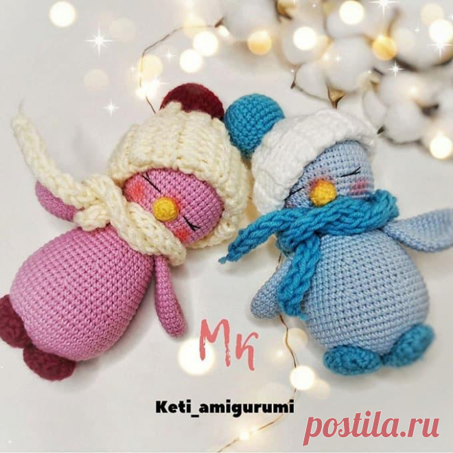 Пингвины крючком. Амигуруми схемы и описания. Автор: @keti_amigurumi | IRINELY.ART