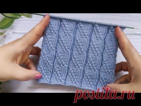 Cable Stitch Knitting Pattern| Zopfmuster stricken | Punto Trecce ai ferri| Point Torsades au Tricot