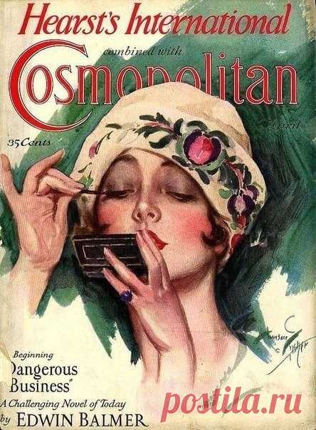 Такими были обложки журнала Cosmopolitan 100 лет тому назад