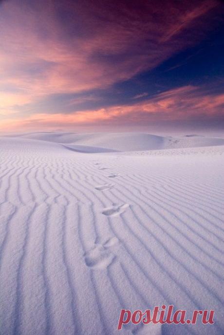 Пустыня Белых Песков в Нью-Мексико