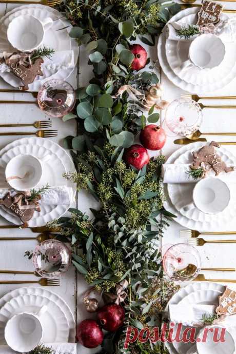 An Easy Christmas Tablescape | halfbakedharvest.com #christmas #tablescape #holiday #dinner
